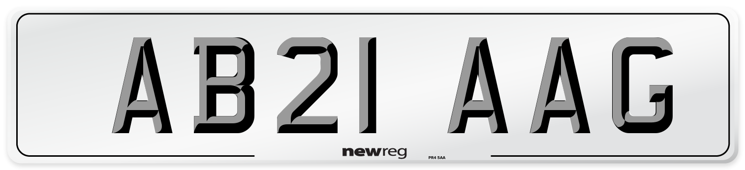 AB21 AAG Number Plate from New Reg